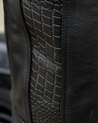 Custom Black Croc Vest