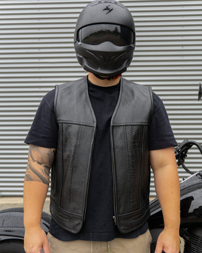 Custom Black Croc Vest