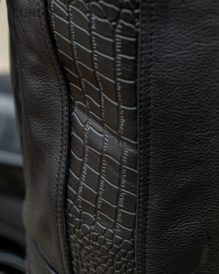 Custom Black Croc Vest Veste