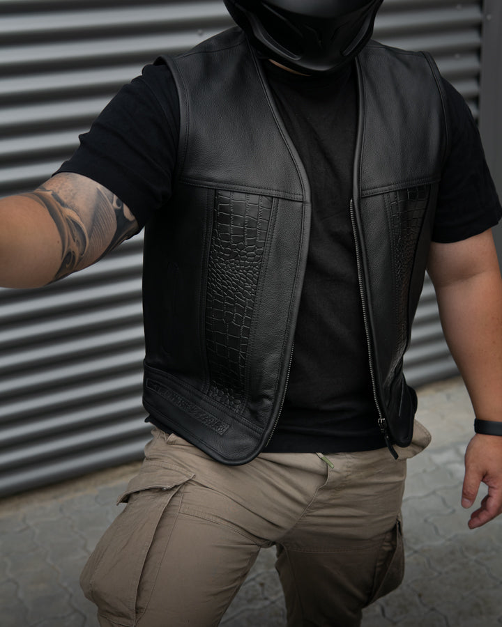 Custom Black Croc Vest
