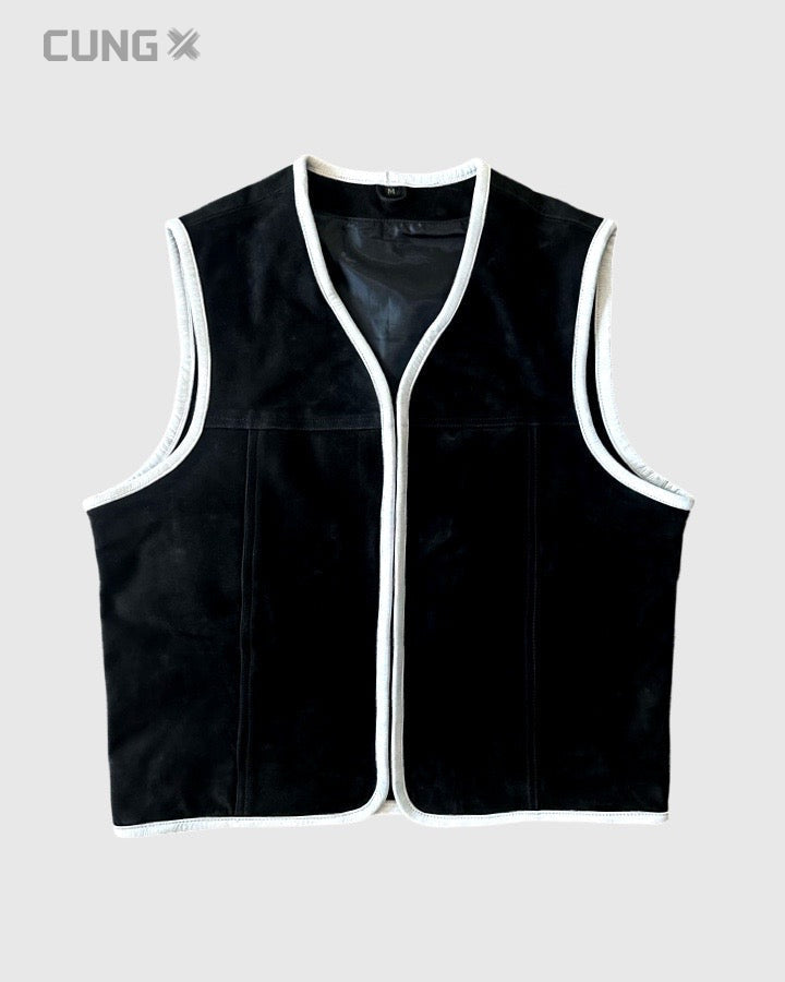 Supreme Nubuck Vest │ Nubuck Leather Vest │ Motorcycle Leather