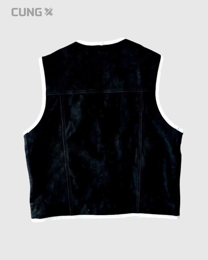 Supreme Nubuck Vest │ Nubuck Leather Vest │ Motorcycle Leather