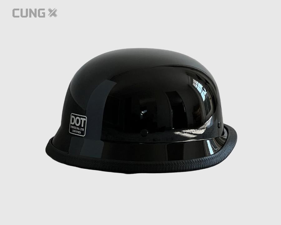 german motorcycle helmet non dot German Helmet | Black Helmet | Moped Helmet Open Face
